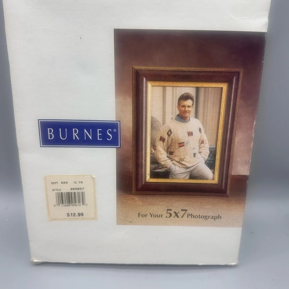 Burnes Of Boston Red and Gold Picture Frame
